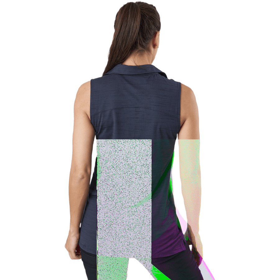 W Cloudspun Coast Sl Polo Navy Blazer Heather - Bild 3