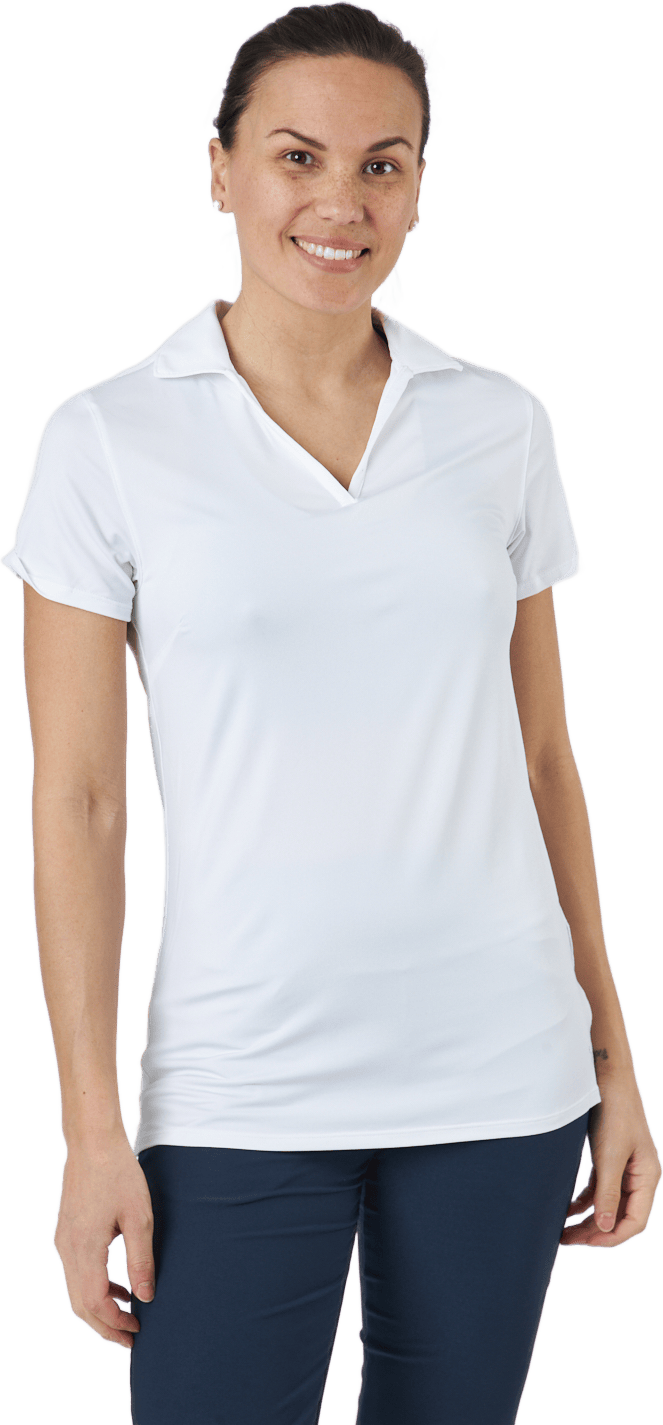 W Cloudspun Coast Polo Bright White, Female, Abbigliamento, Maglietta, Golf, Bianca, XS