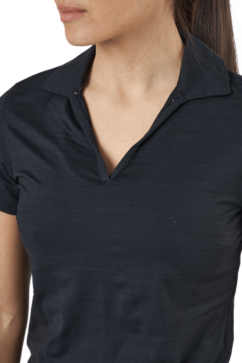 W Cloudspun Coast Polo Puma Black Heather - Bild 4