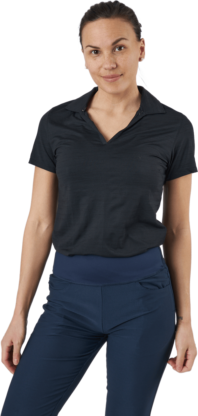 W Cloudspun Coast Polo Puma Black Heather - Bild 5