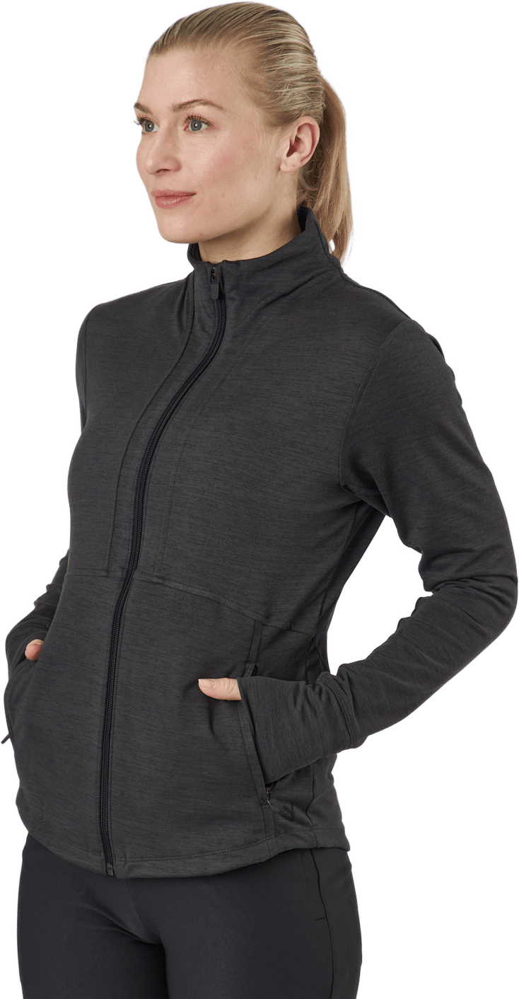 W Cloudspun Daybreak Jacket Puma Black Heather, Female, Odevy, bundy, Golf, Čierna, S