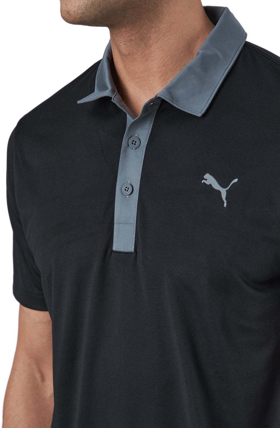 Gamer Polo Puma Black-quiet Shade - Bild 4