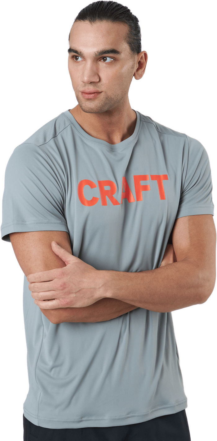 Core Charge Ss Tee M Monument, Male, Apparels, T-shirt, Running, Grey, XL