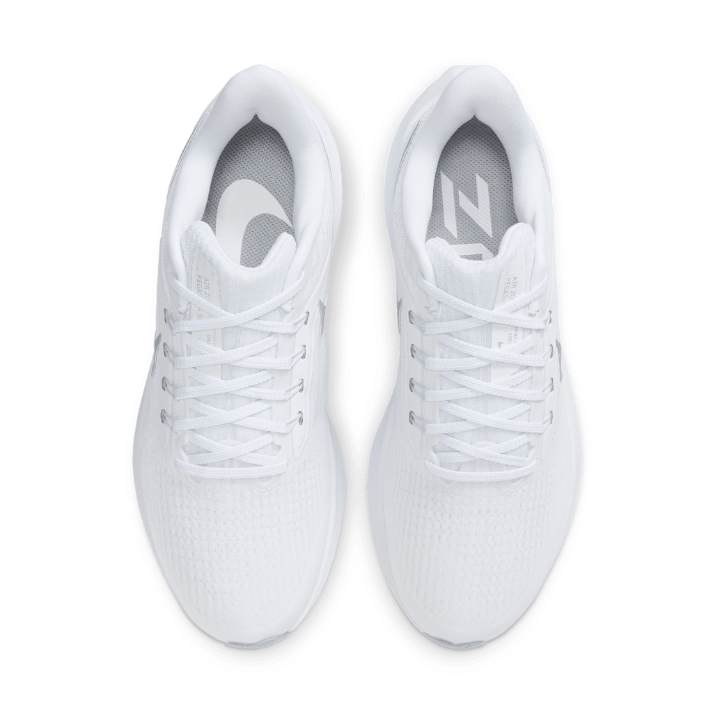 Air Zoom Pegasus 39 Women's Road Running Shoes WHITE/METALLIC SILVER