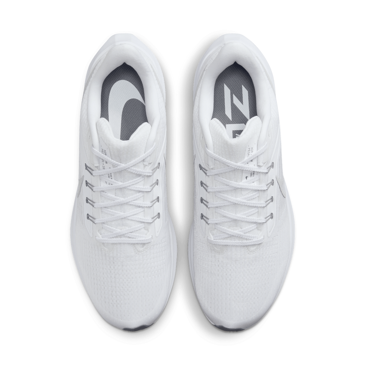 Air Zoom Pegasus 39 Men's Road Running Shoes WHITE/GREY FOG-PARTICLE GREY-SMOKE GREY