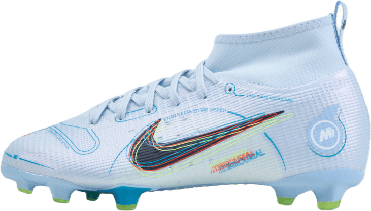 Junior Superfly 8 Pro Fg Football Grey/blackened Blue, Unisex, Scarpe, Scarpe da calcio, Calcio, Blu, EU 33,5
