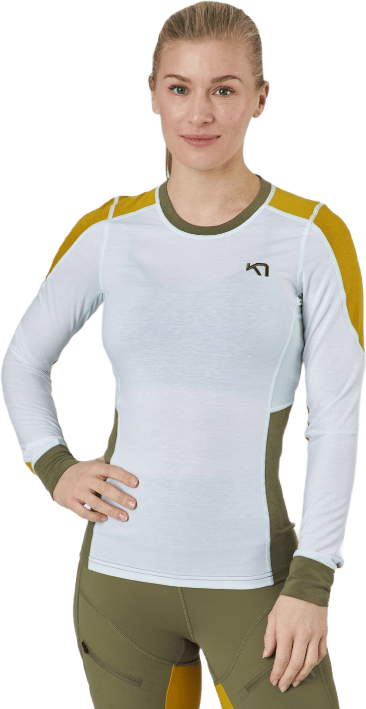 Sanne Hiking Long Sleeve Bwhite, Female, Apparels, base layers, Grey, L
