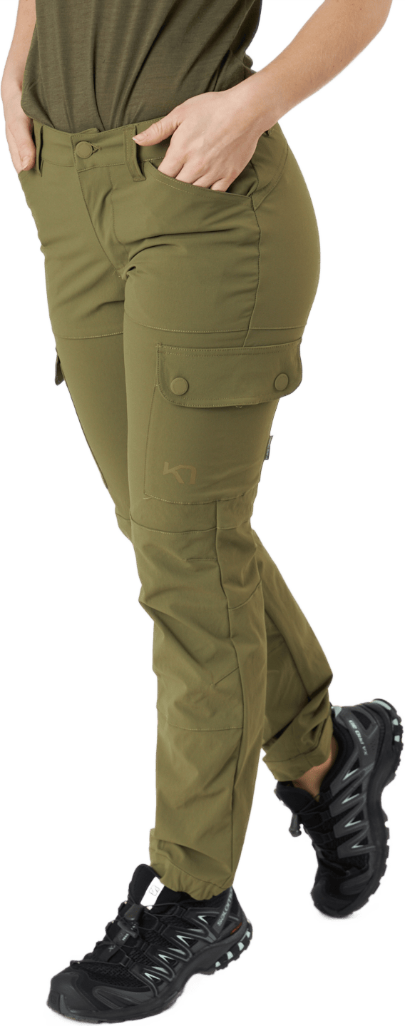 Signe Pant Tweed, Female, Apparels, Pants, Green, L