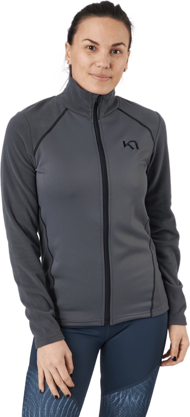 Kari Full-zip Fleece Dove, Female, Vaatteet, takit, Harmaa, XL