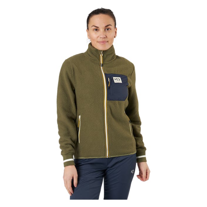 Röthe Midlayer Tweed, Female, Kläder, Skjortor, Grön, XS