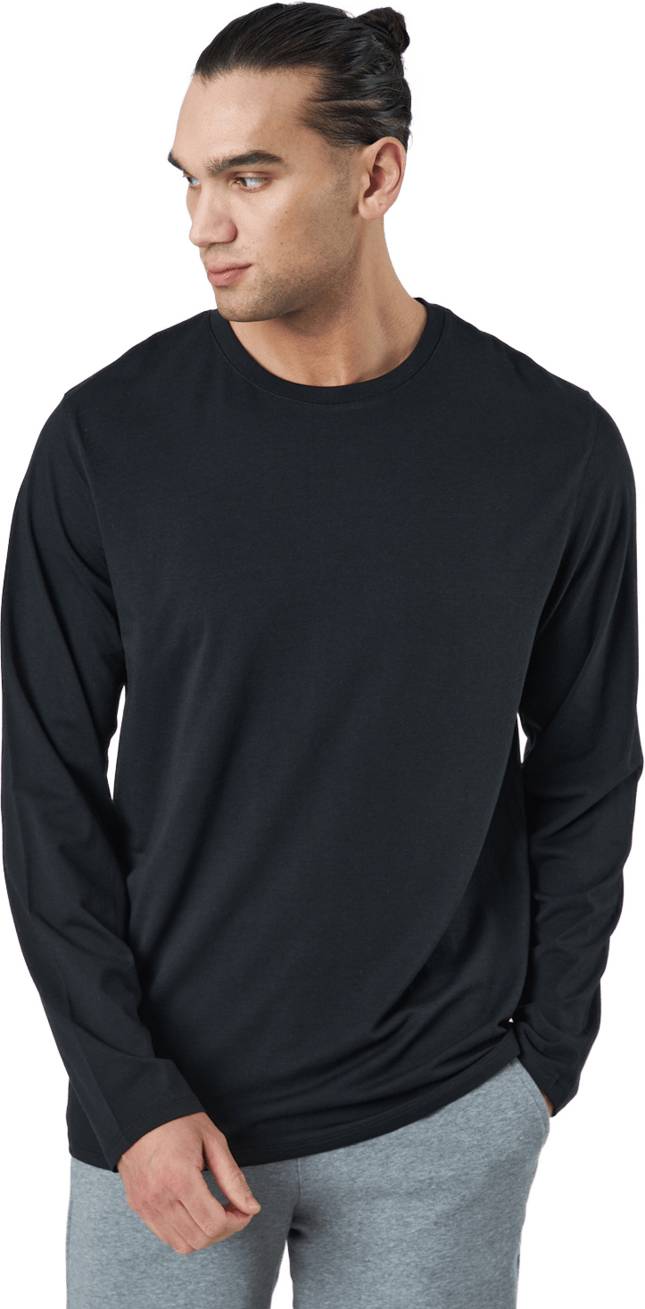 Long Sleeve Tee Bamboo Black, Male, Apparels, Shirts, Black, L