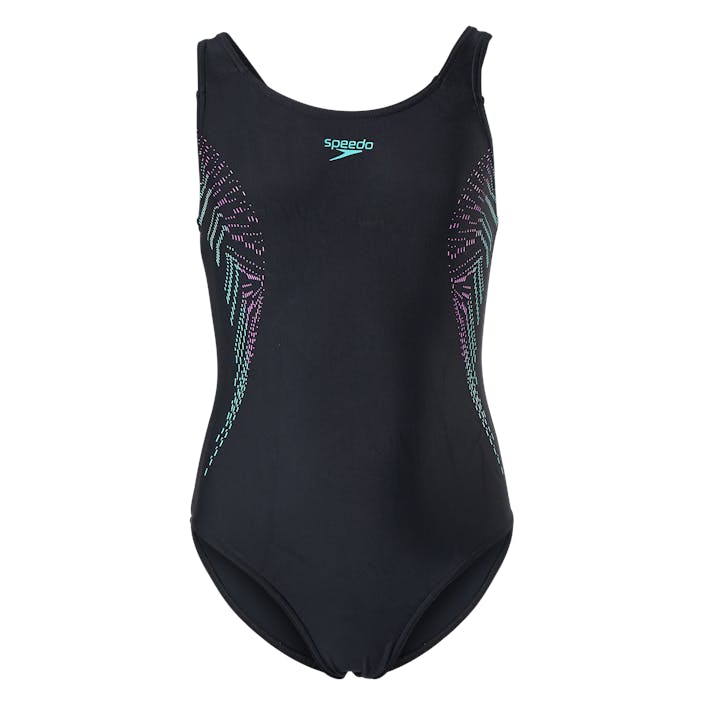 Plastisol Placement Muscleback Black/neon, Unisex, Kläder, Badkläder, Simning, Svart, 176