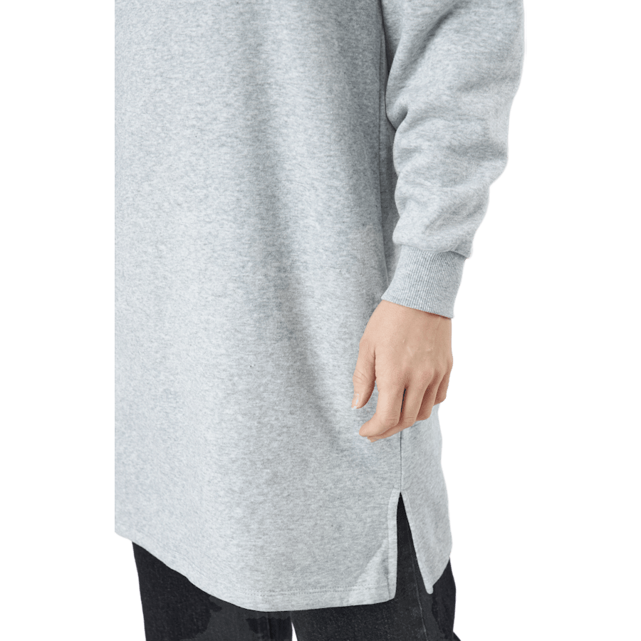 Pcchilli Ls Sweat Dress Bc Light Grey Melange - Bild 5