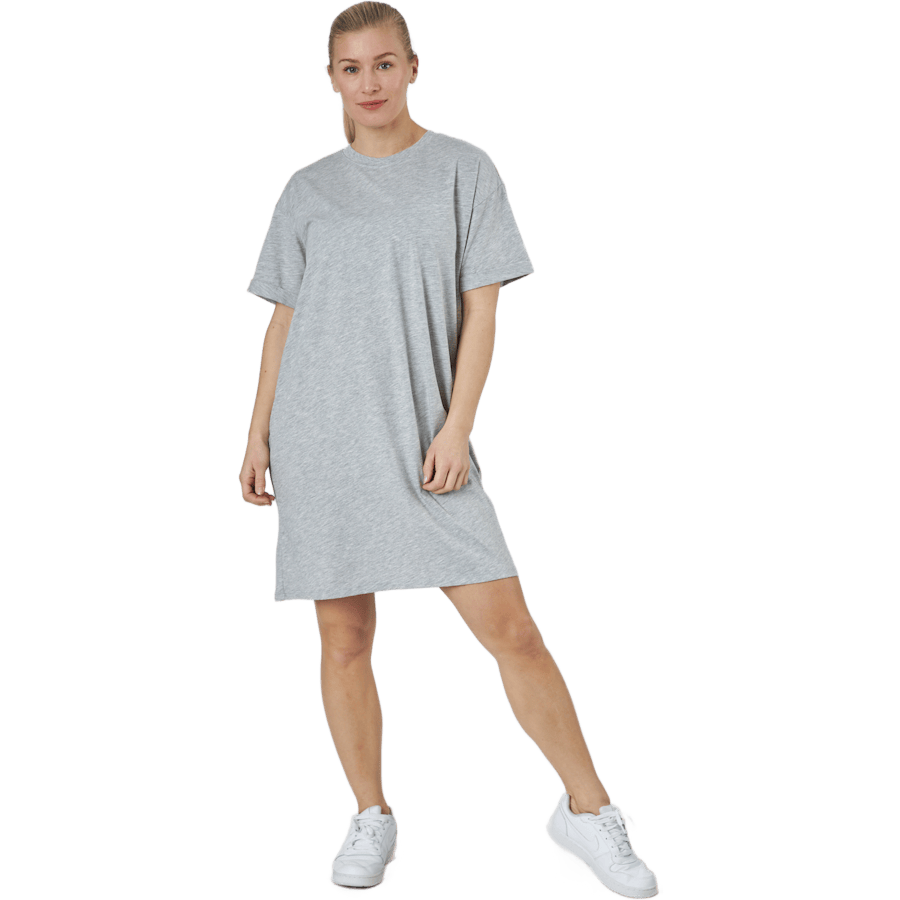 Pcria Ss Dress Bc Light Grey Melange