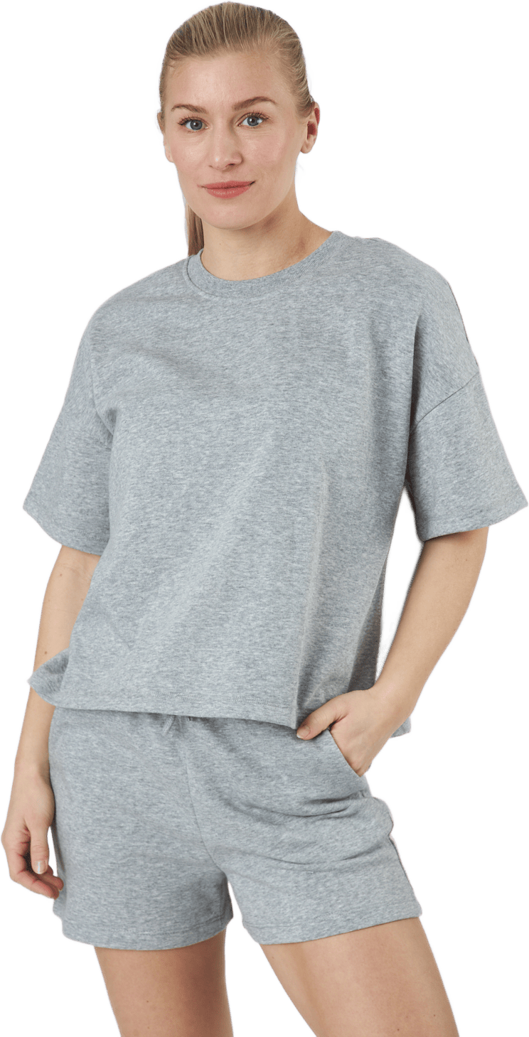 Pcchilli Summer 2/4 Loose Swea Light Grey Melange