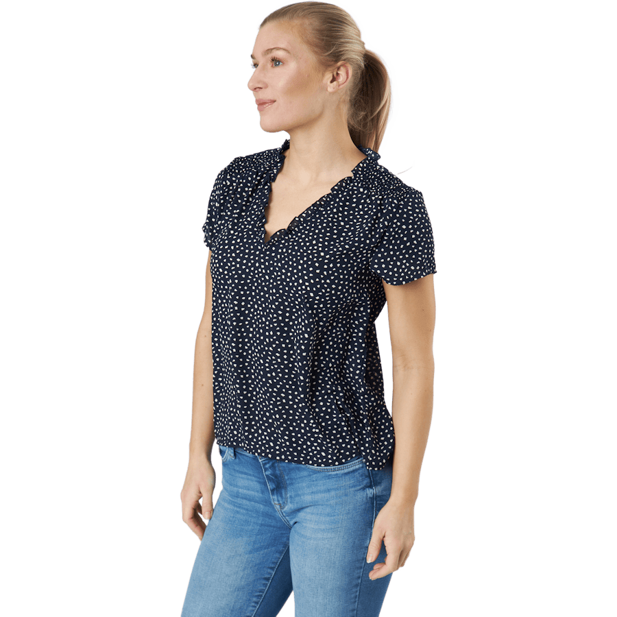 Onlsonja Life S/s V-neck Top P Night Sky - Bild 2