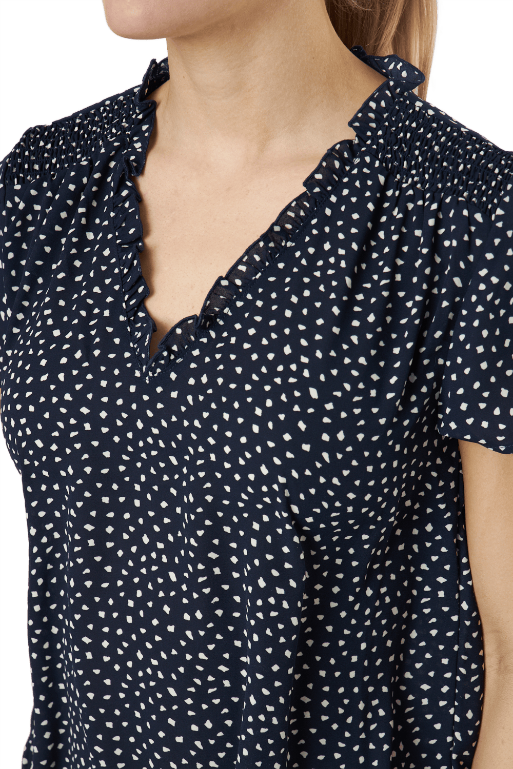 Onlsonja Life S/s V-neck Top P Night Sky - Bild 4