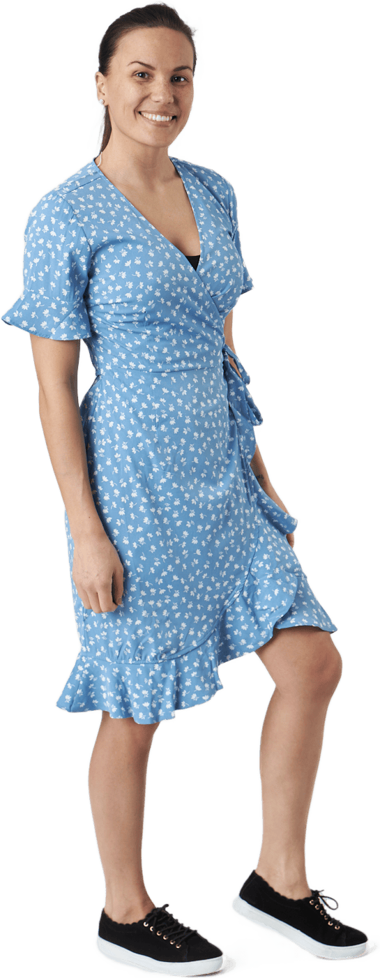 Onlolivia S/s Wrap Dress Wvn Allure - Bild 2