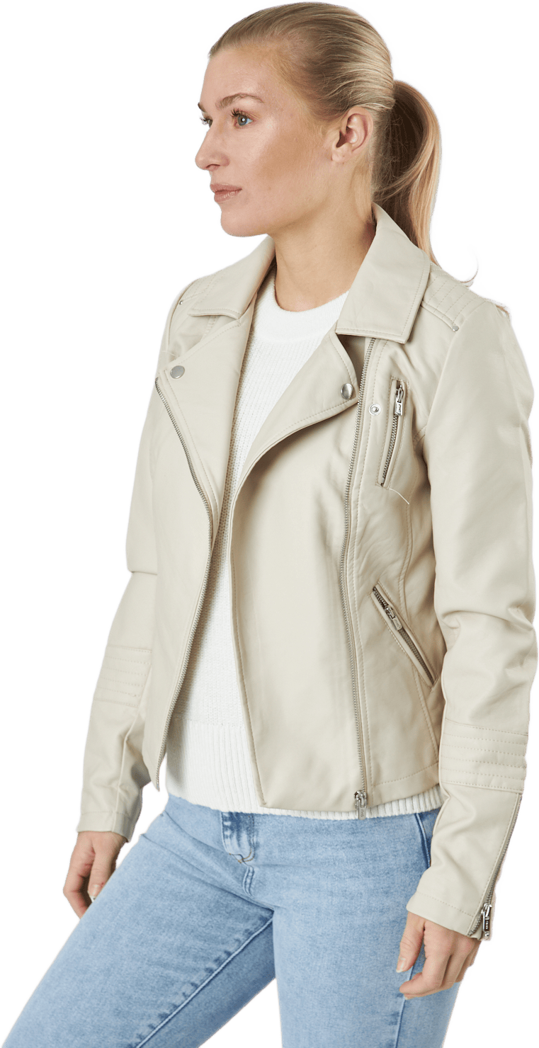 Onlgemma Faux Leather Biker Ot Silver Lining - Bild 2