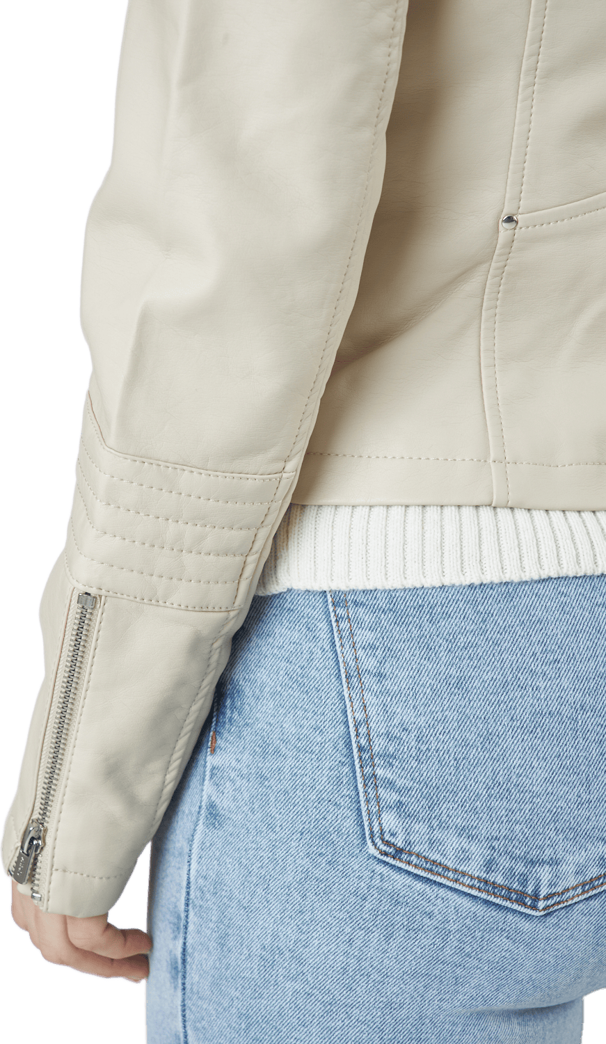 Onlgemma Faux Leather Biker Ot Silver Lining - Bild 5
