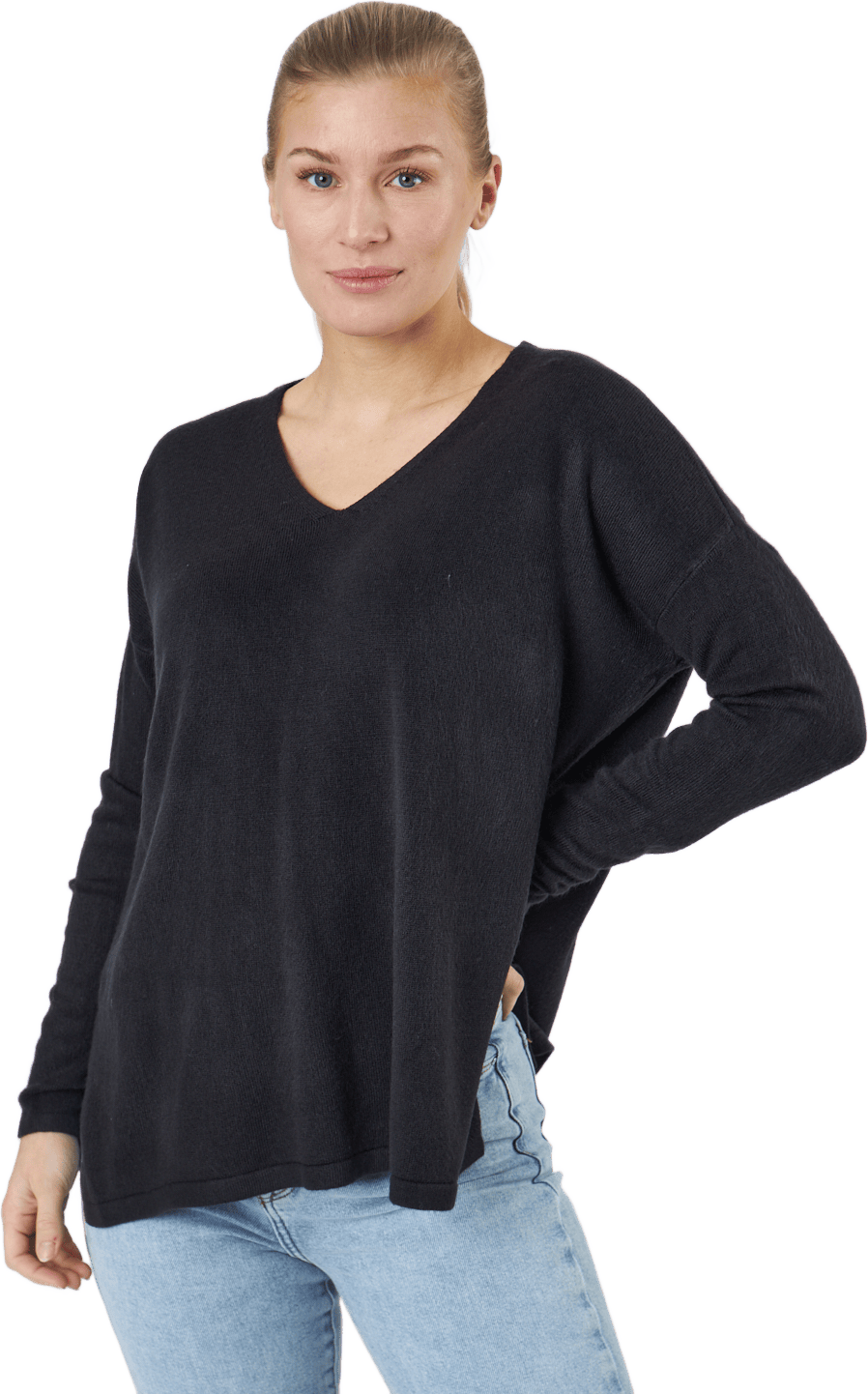 Onlamalia L/s V-neck Pullover  Black
