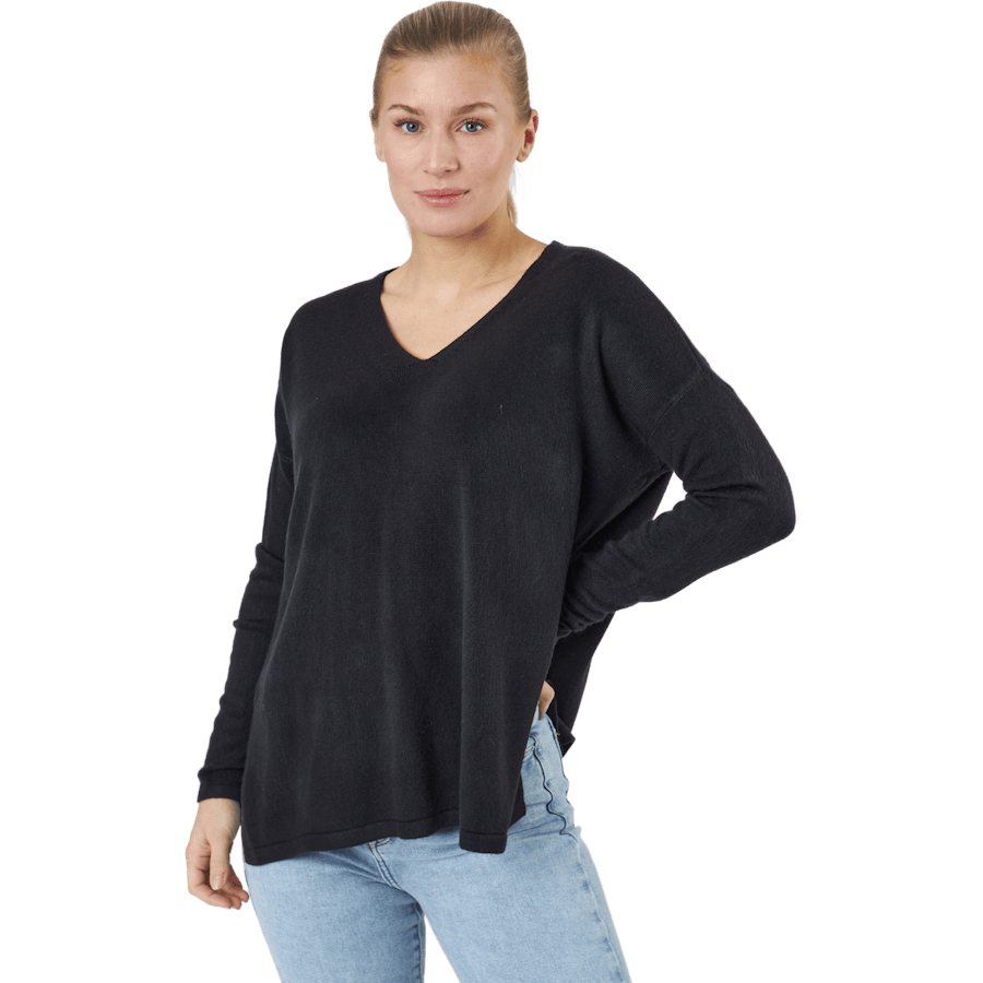 Onlamalia L/s V-neck Pullover Black
