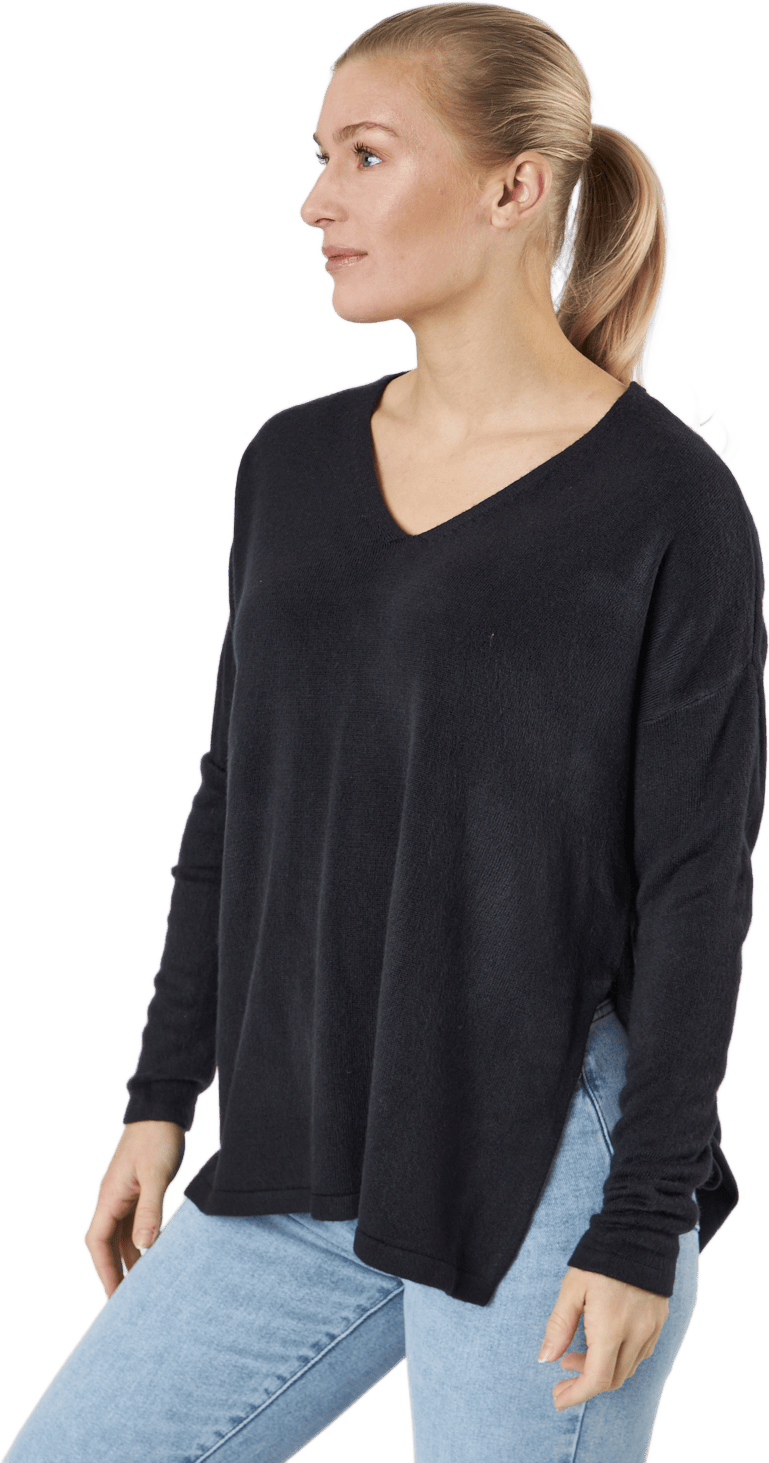 Onlamalia L/s V-neck Pullover  Black - Bild 2