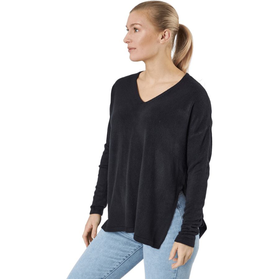 Onlamalia L/s V-neck Pullover Black - Bild 2