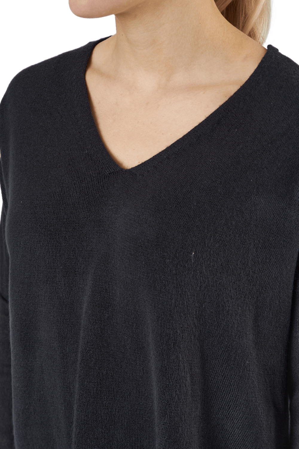 Onlamalia L/s V-neck Pullover  Black - Bild 3