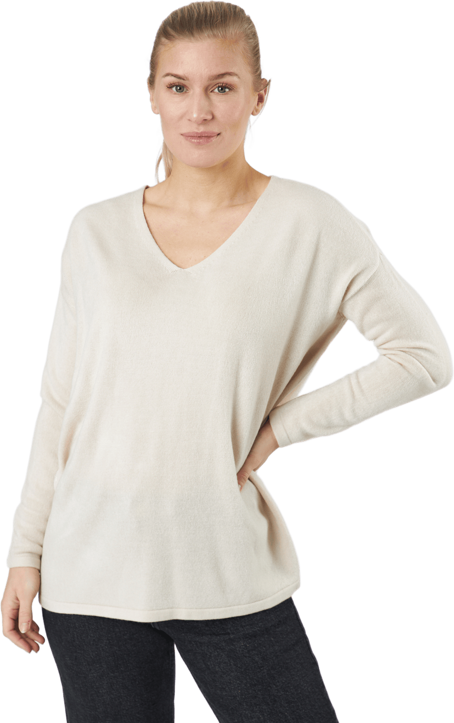 Onlamalia L/s V-neck Pullover  Pumice Stone - Bild 2