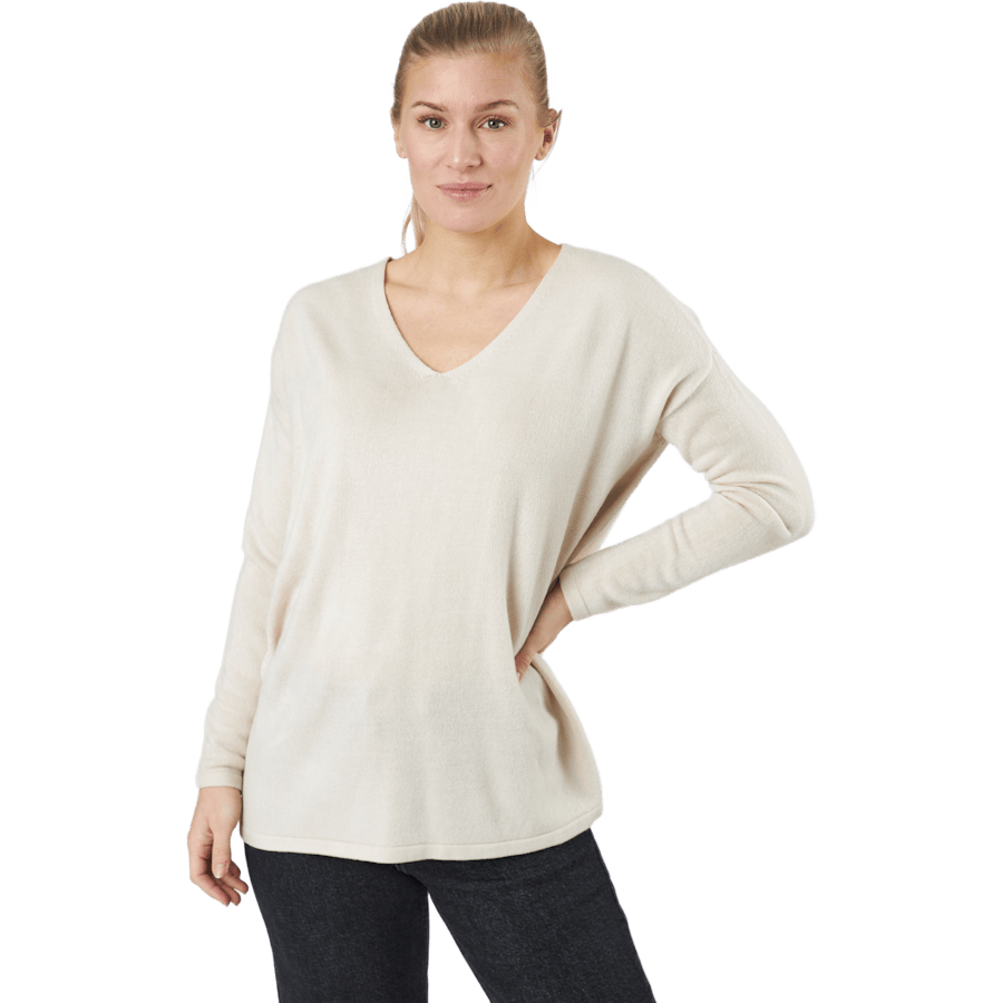 Onlamalia L/s V-neck Pullover Pumice Stone - Bild 2