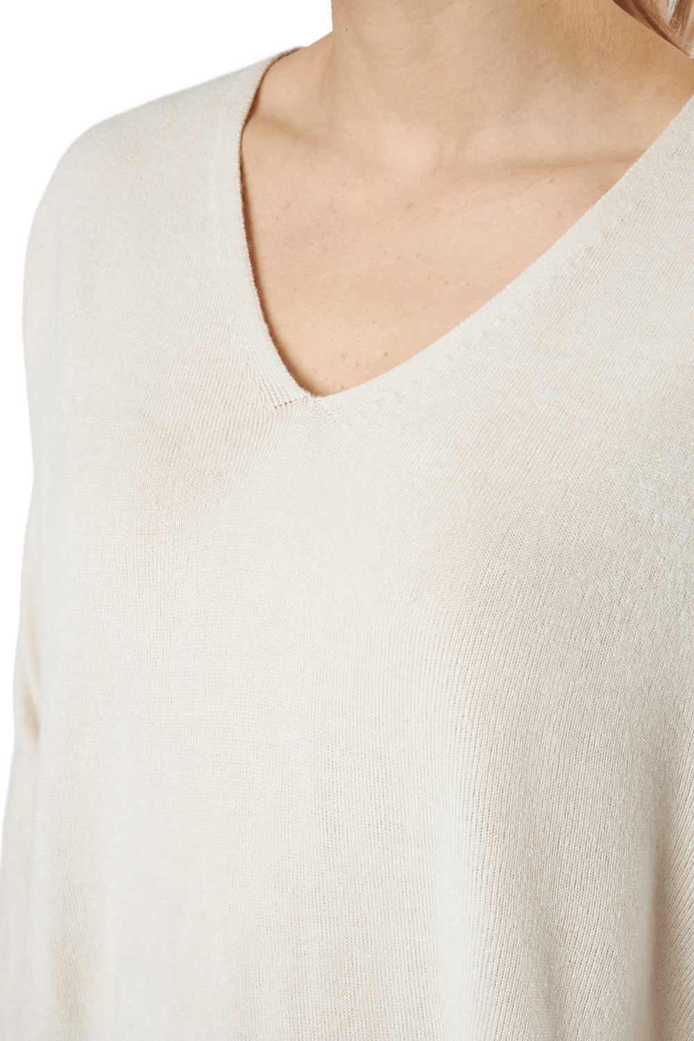Onlamalia L/s V-neck Pullover  Pumice Stone - Bild 4