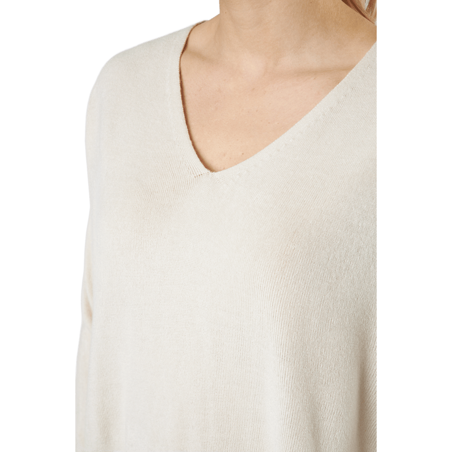Onlamalia L/s V-neck Pullover Pumice Stone - Bild 4
