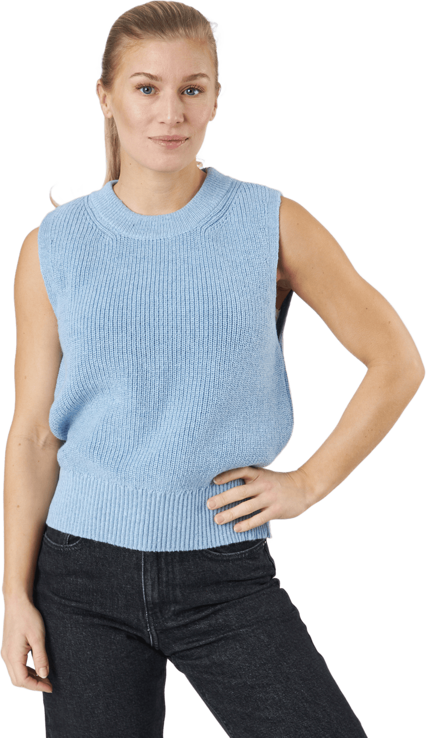 Onlparis Life Vest Knt Sky Blue