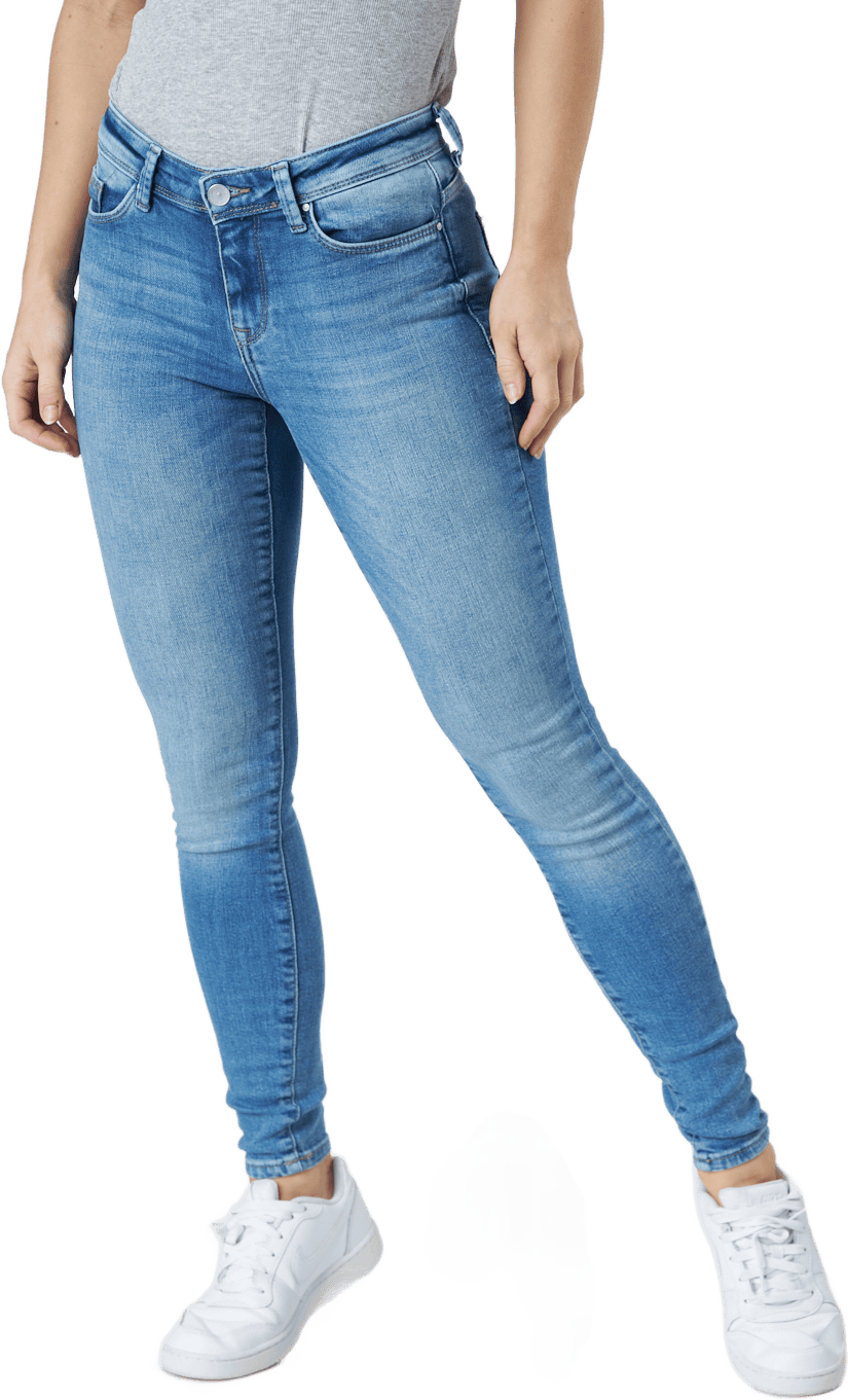 Onlshape Life Reg Sk Dnm Rea76 Light Medium Blue Denim, Female, Apparels, Pants, Blue, 32"/32"