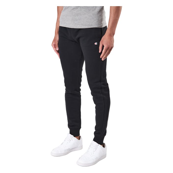 Rib Cuff Pants Black Beauty, Male, Odevy, Nohavice, Čierna, XL