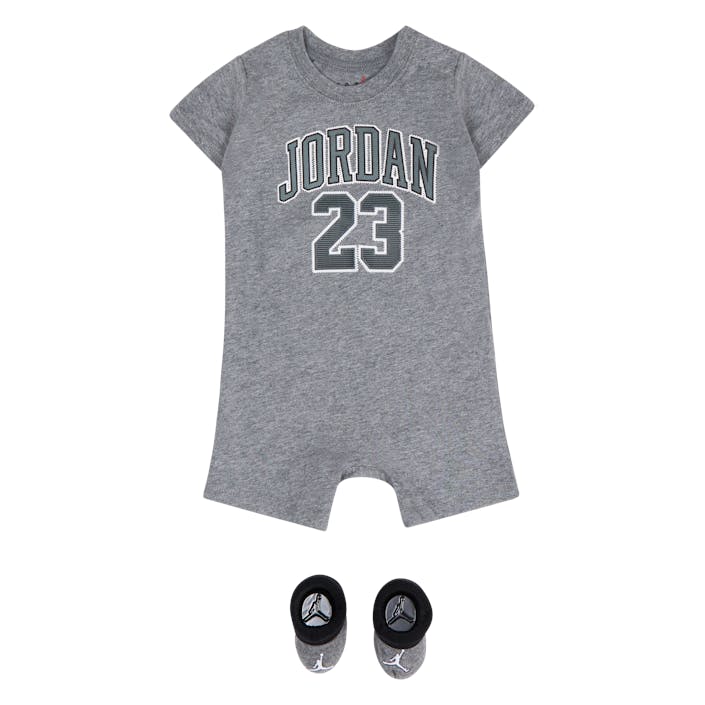 Kids 23 Romper & Bootie Set, Unisex, Vêtements, survêtements et ensembles, Gris, 6-12M