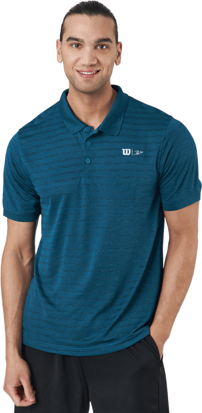 Bela Stripe Polo Ii Blue Coral