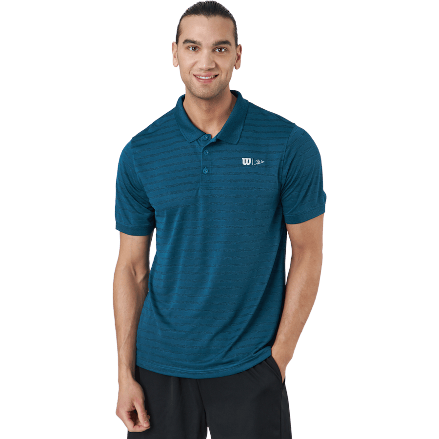 Bela Stripe Polo Ii Blue Coral