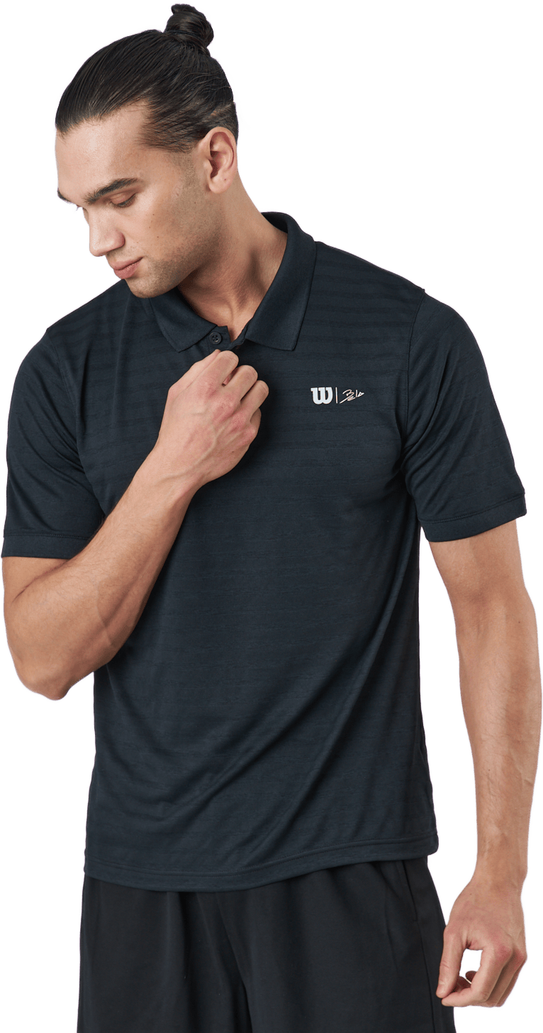 Bela Stripe Polo Ii Black