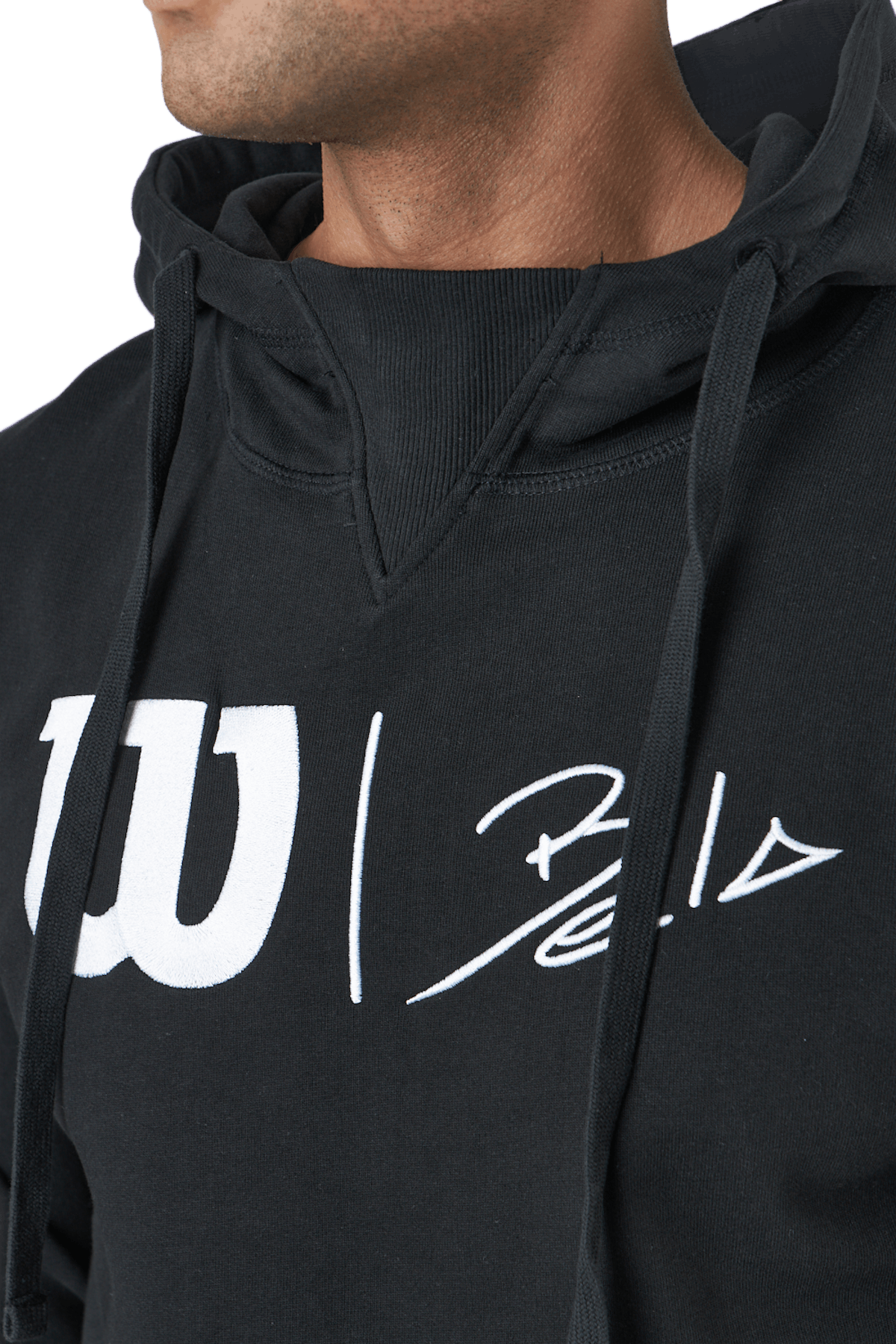 Bela Po Hoody-slimfit Black/white
