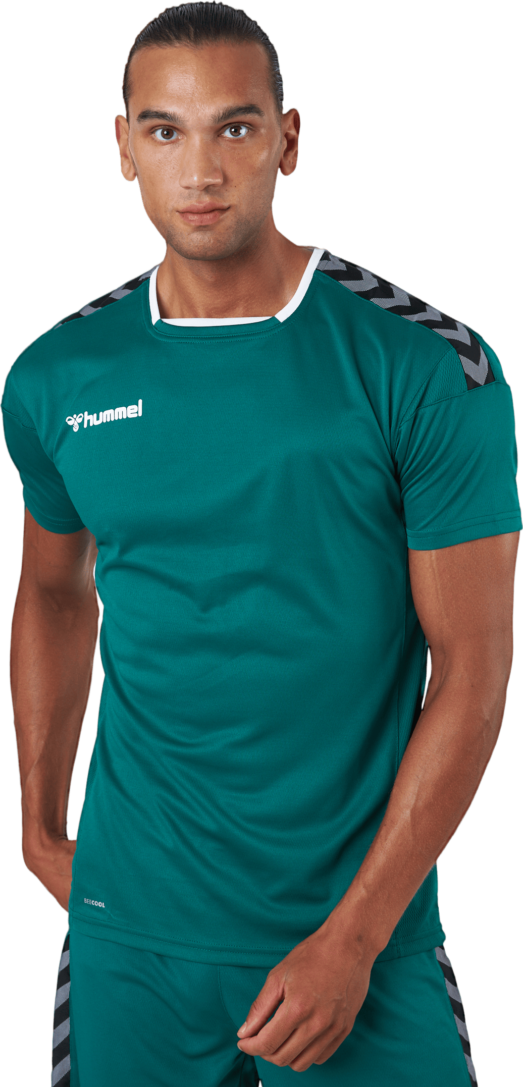 Hmlauthentic Poly Jersey S/s Evergreen - Bild 2