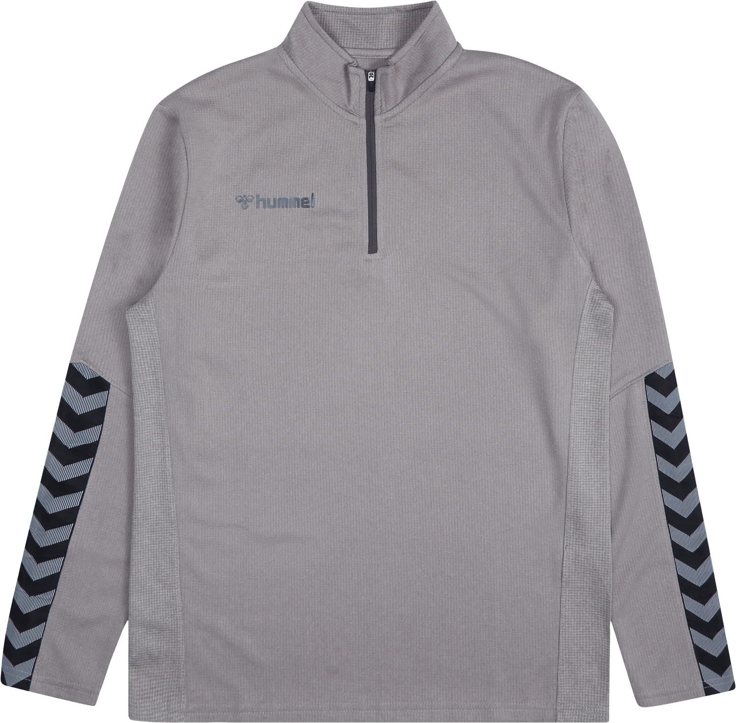 Hmlauthentic Half Zip Sweatshi Grey Melange