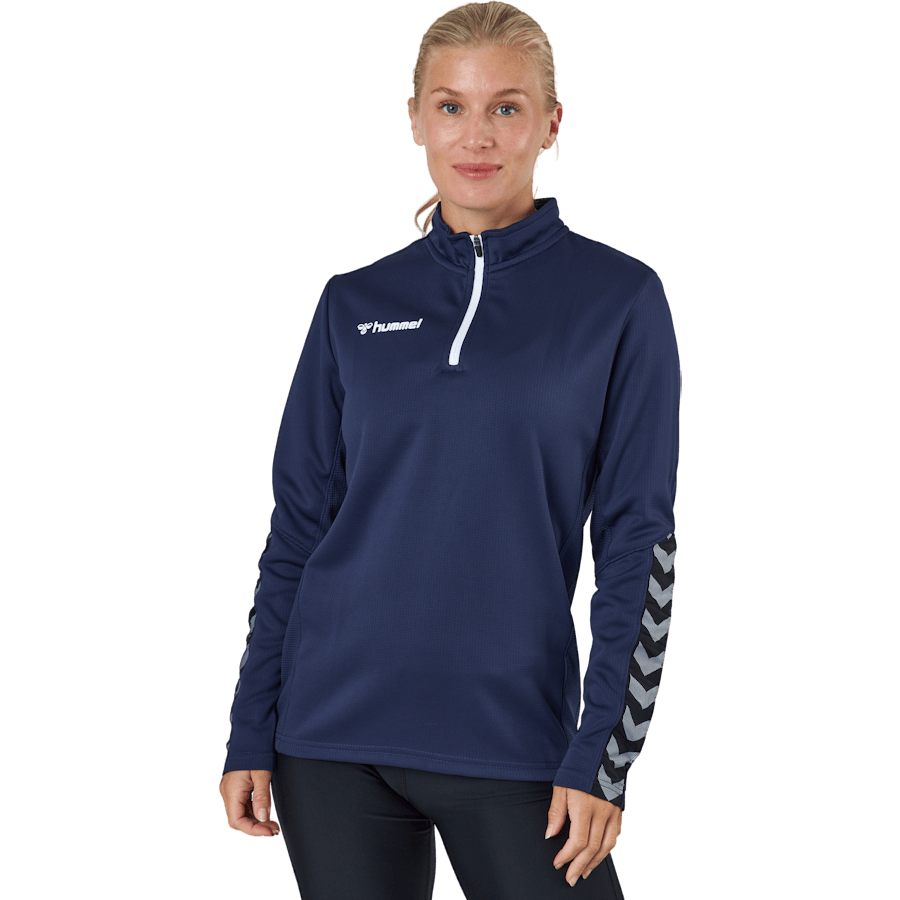 Hmlauthentic Half Zip Sweatshi Marine
