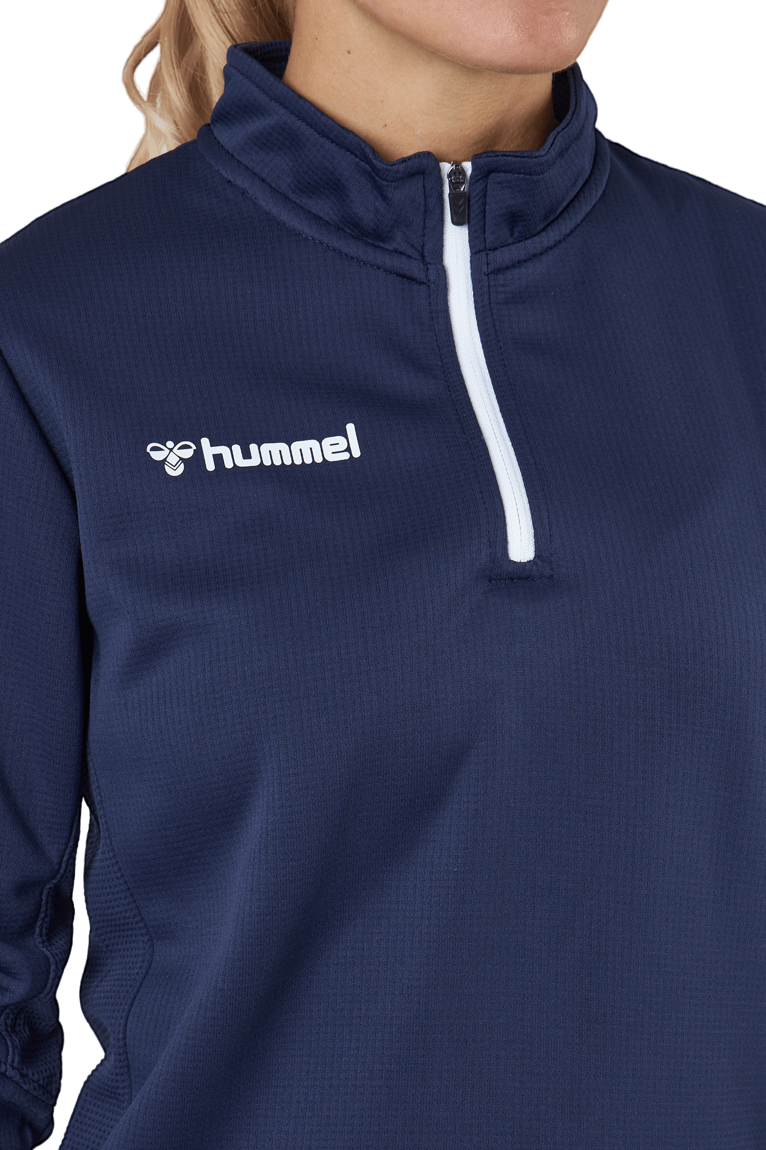 Hmlauthentic Half Zip Sweatshi Marine - Bild 4