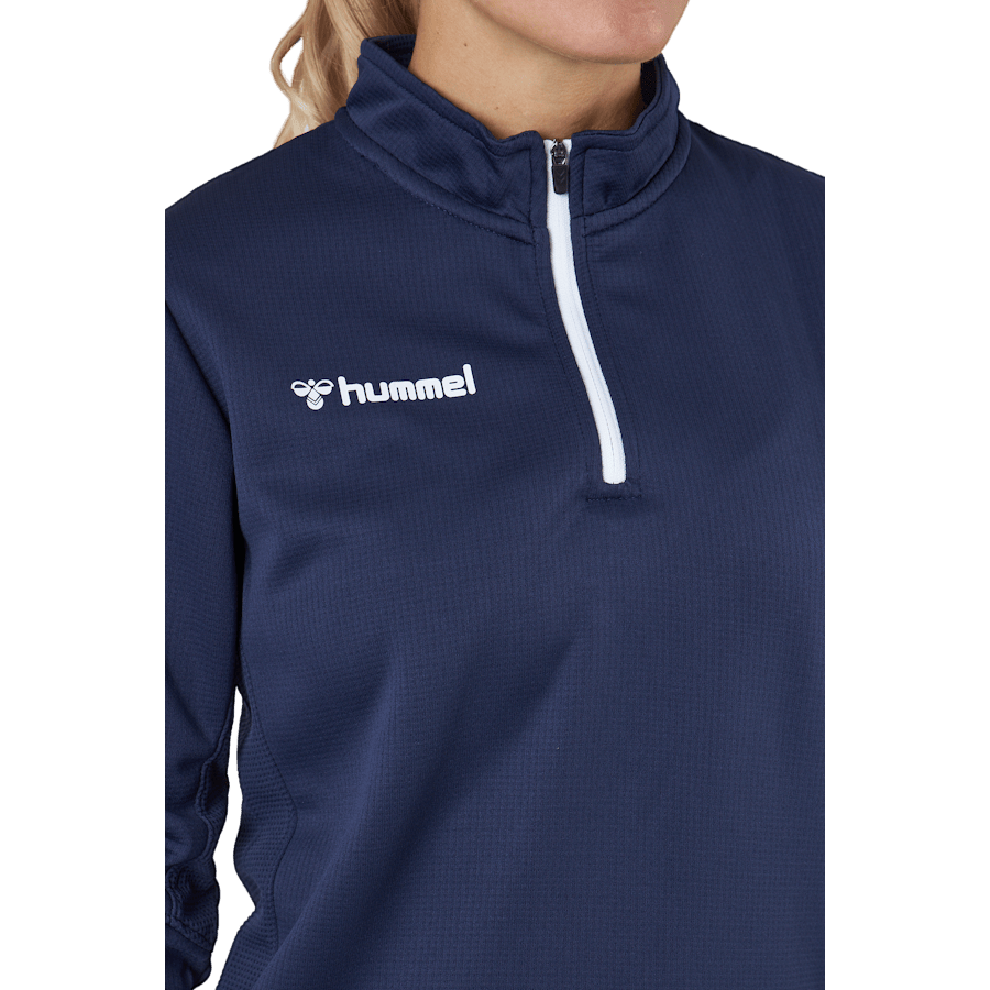 Hmlauthentic Half Zip Sweatshi Marine - Bild 4