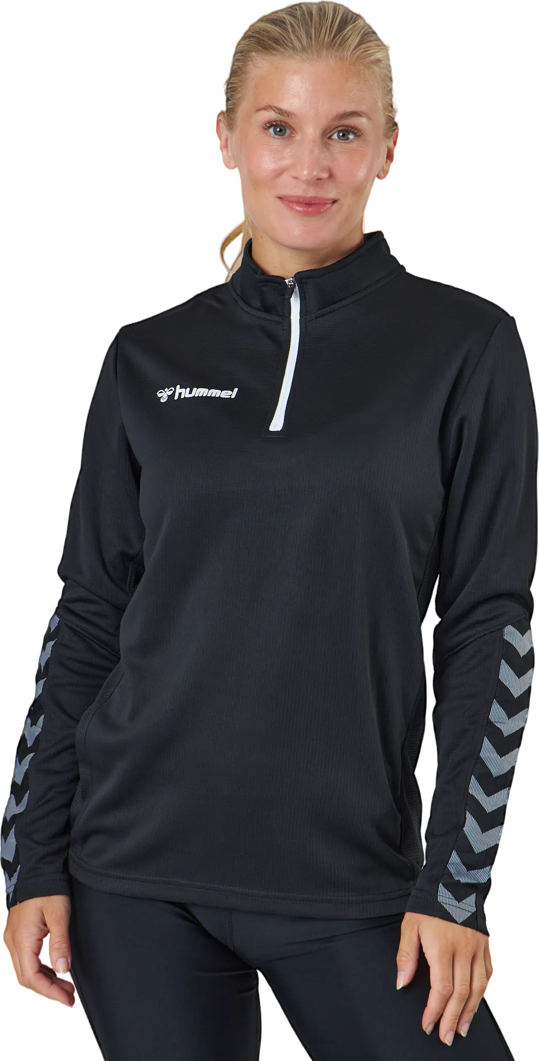 Hmlauthentic Half Zip Sweatshi Black white Parhaat Urheilumerkit hmlauthentic-half-zip-sweatshi-black-white-parhaat-urheilumerkit