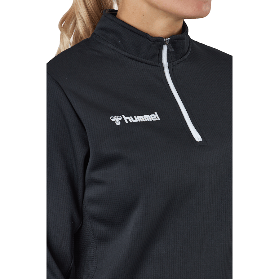 Hmlauthentic Half Zip Sweatshi Black/white - Bild 4