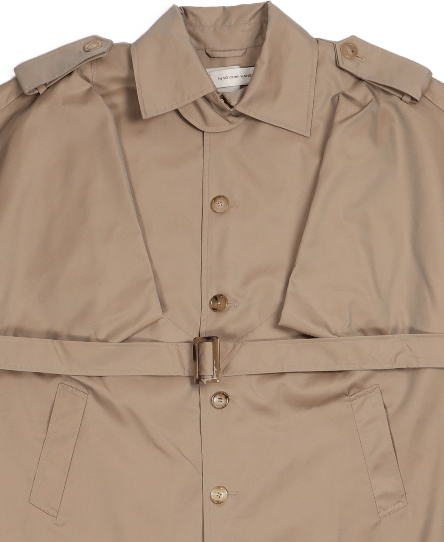Sleeveless Trench Coat Khaki - Bild 2