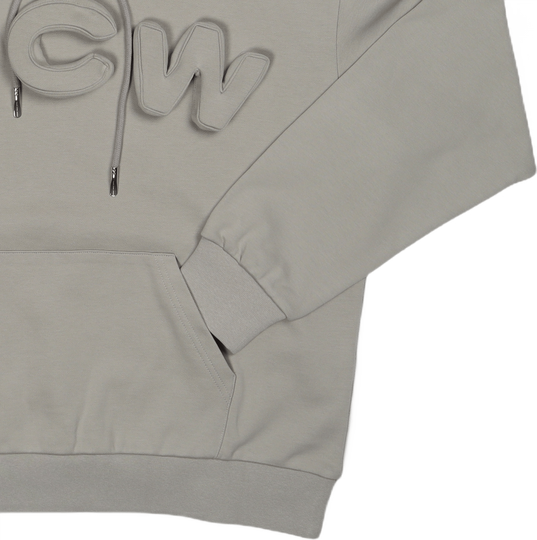 3d Logo Hoodie Grey - Bild 3